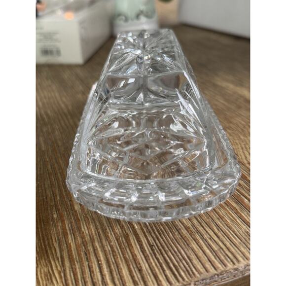 Miller Rogaska Crystal Butter Dish 7.5" w/ Cover Richmond Pattern Signed. READ - Picture 2 of 10